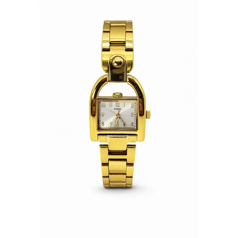 Fossil Harwell ES5327 Women's Gold-Tone Three-Hand Watch 28mm